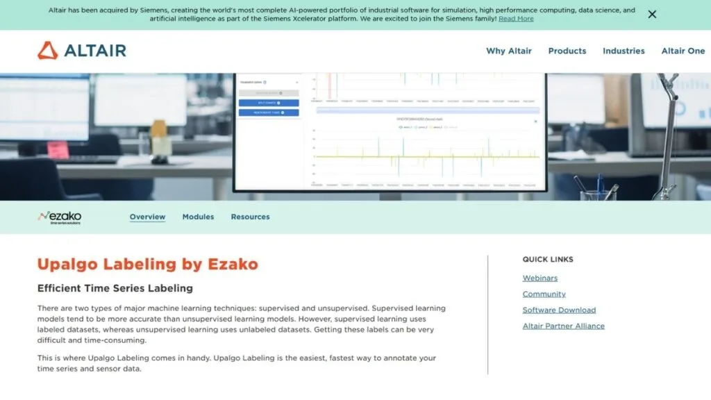 Upalgo Labeling by Ezako Efficient Time Series Labeling